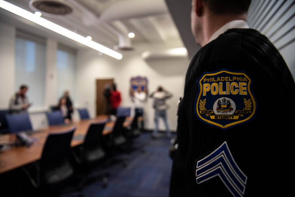 policehq-publisservicesbuilding-07 A Philly police officer's uniform is pictured