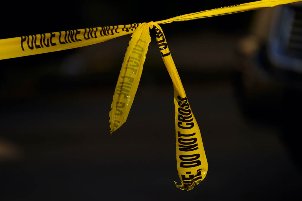 Officers-Shot-Philadelphia Tape cordons off the scene where multiple people were shot in Philadelphia