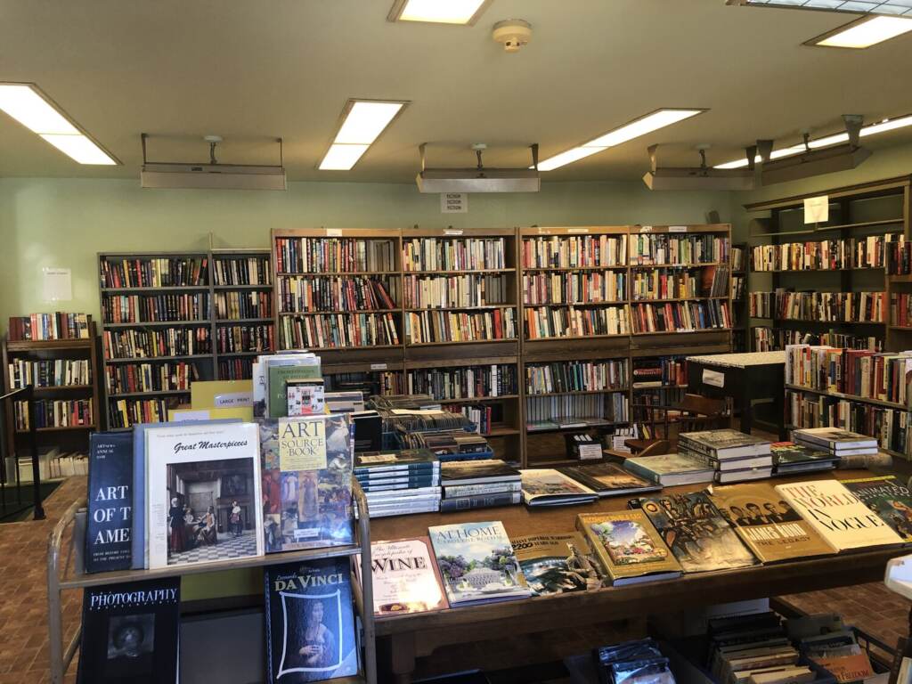 upper-darby-libraries Books are arranged on booshelves and tables.