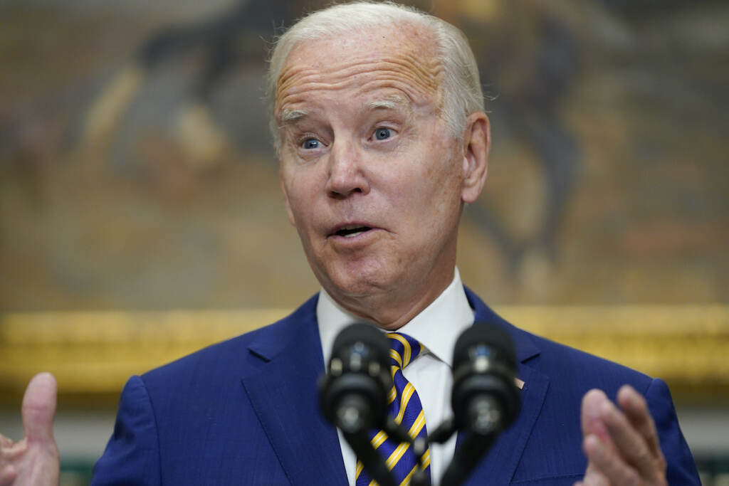File photo: President Joe Biden speaks about student loan debt forgiveness in the Roosevelt Room of the White House, Aug. 24, 2022, in Washington. (AP Photo/Evan Vucci, File)