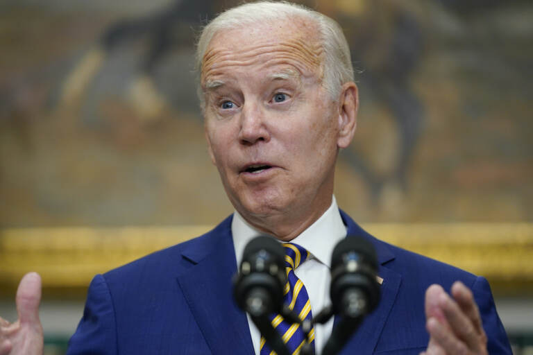 File photo: President Joe Biden speaks about student loan debt forgiveness in the Roosevelt Room of the White House, Aug. 24, 2022, in Washington. (AP Photo/Evan Vucci, File)