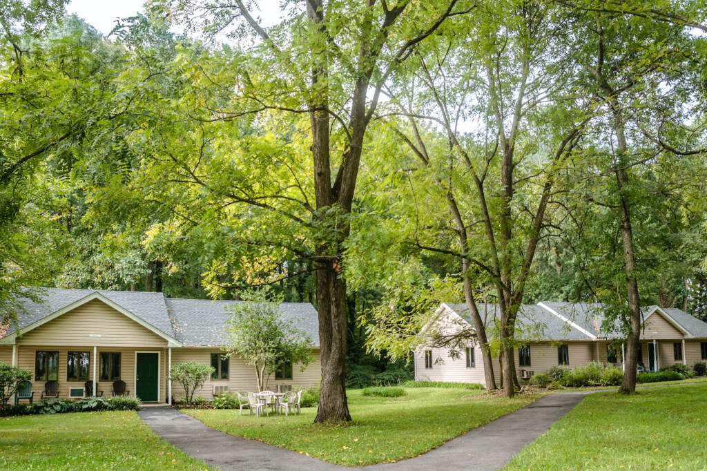 Family Promise of Northern New Castle County Houses visible with trees visible around the buildings