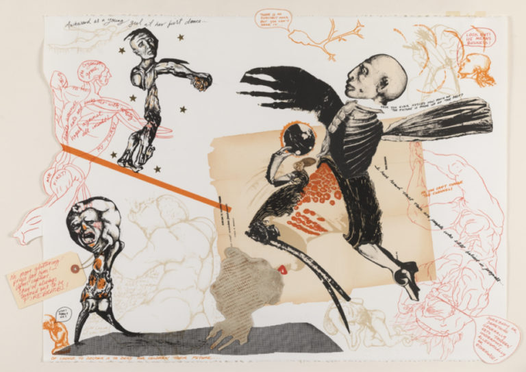 ''Hope and Despair Greet the New Century'' by China Marks, a gift of Ofelia Garcia. (Pennsylvania Academy of Fine Arts)