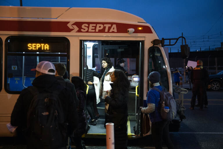 Migrants are on the bus.