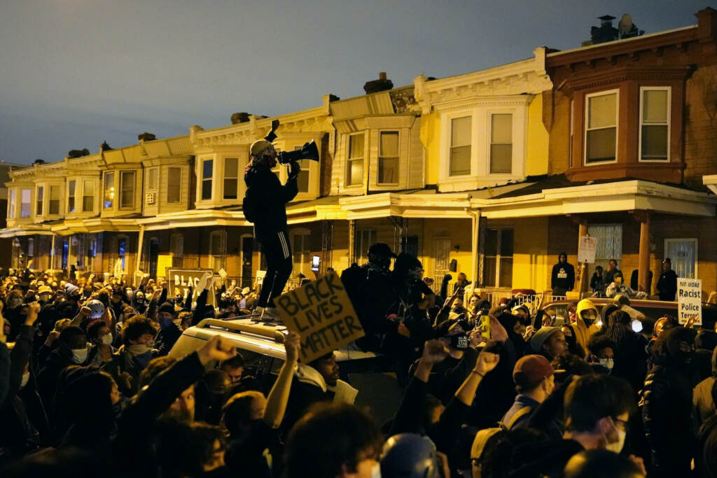 APTOPIX Philadelphia Police Shooting Hundreds march in West Philadelphia over the Philly police killing of Walter Wallace Jr.
