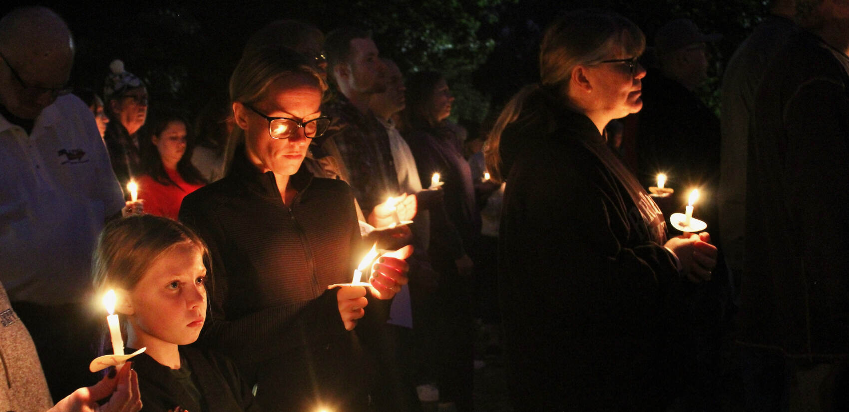Roxborough community members gather at Gorgas Park for a vigil honoring Nicolas Elizalde
