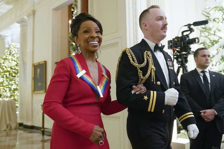 Gladys Knight arrives to attend the Kennedy Center honorees reception at the White House in Washington, Sunday, Dec. 4, 2022. (AP Photo/Manuel Balce Ceneta)