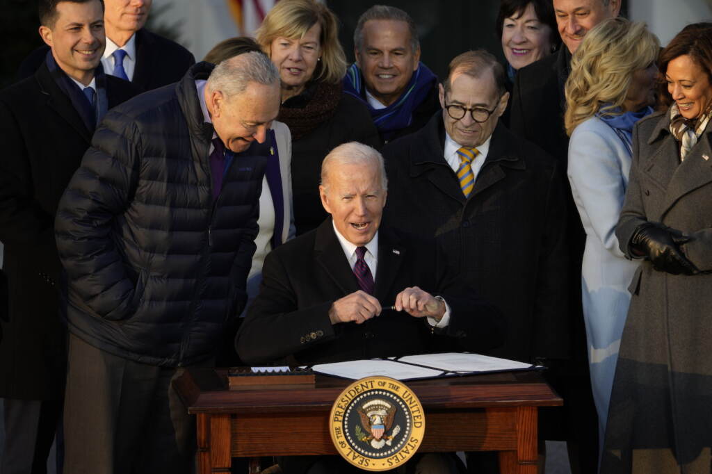 Joe Biden President Joe Biden signs the Respect for Marriage Act, Tuesday, Dec. 13, 2022, on the South Lawn of the White House in Washington. (AP Photo/Andrew Harnik)