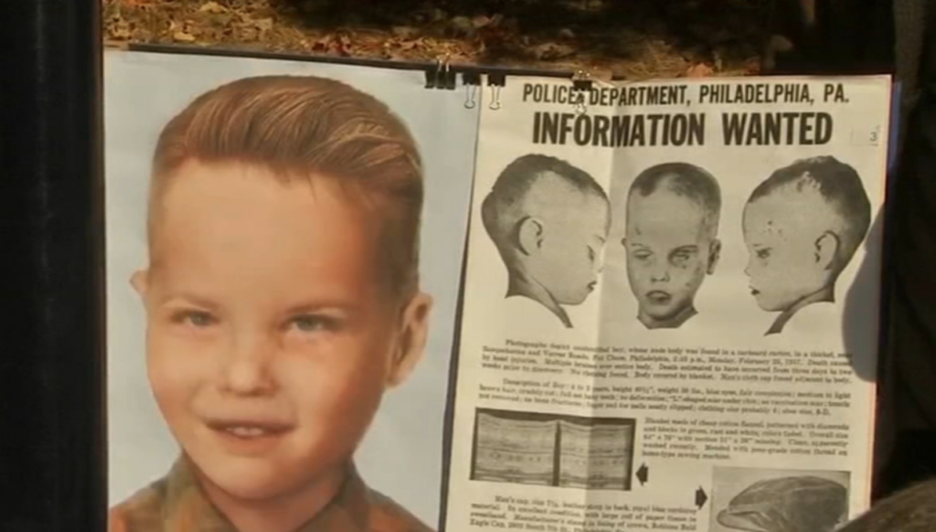 boy-in-the-box-cold-case-wpvi-120122 Information wanted signs are pictured for the ''Boy in the Box'' cold case.