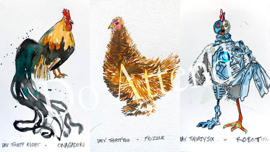 chickenart-bobdix Artist Bob Dix has been posting his chicken renditions on InstagramINSTAGRAM / @VAMPIREVAMPIREBOY