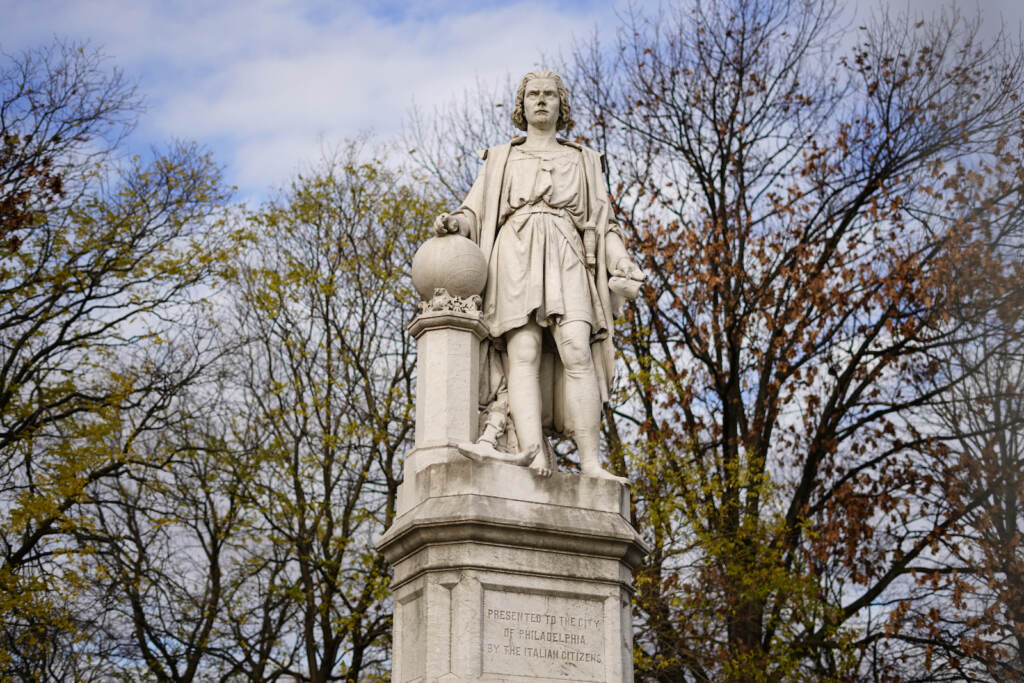 Philadelphia-Columbus-Statue The statue of Christopher Columbus at Marconi Plaza
