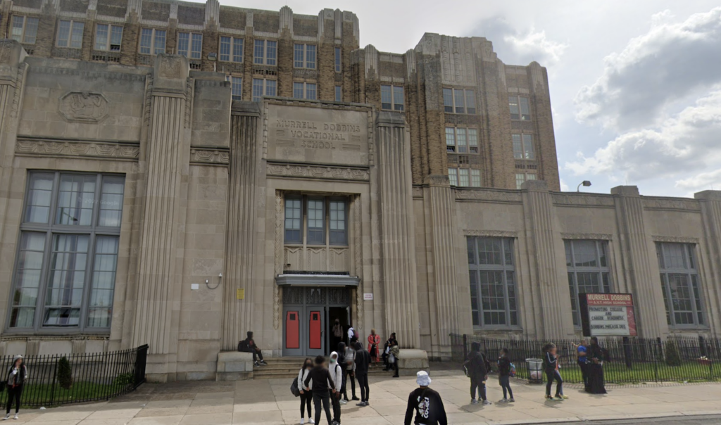 dobbins-technical-high-school Dobbins High School in Philadelphia (Google maps)