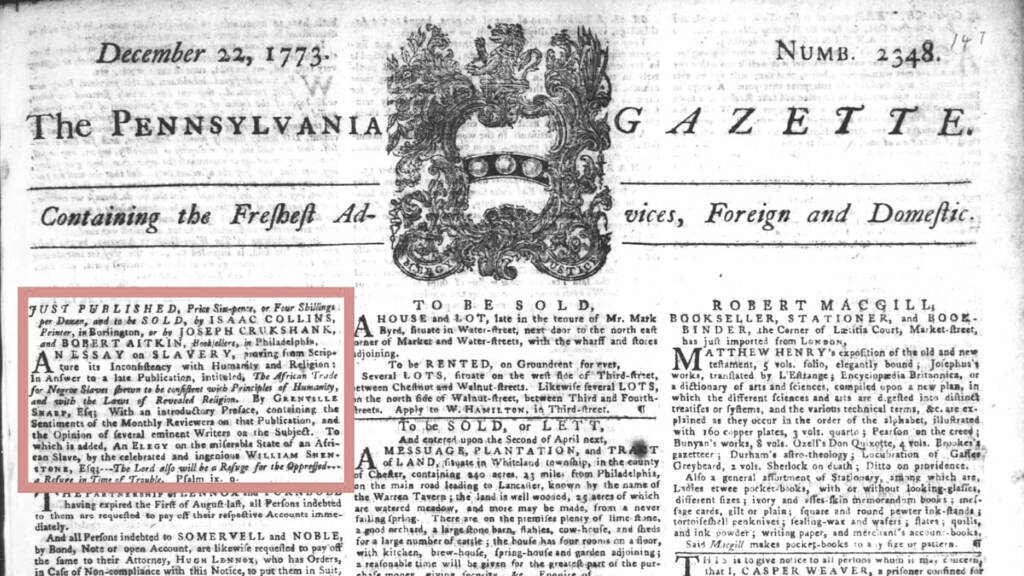 headlinesofyore-newspaper-gazette (Pennsylvania Gazette)