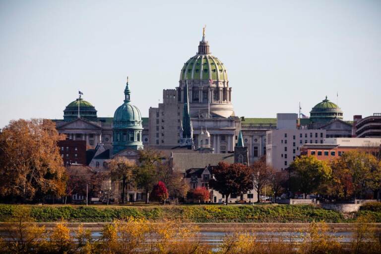 The State Capitol building in Harrisburg