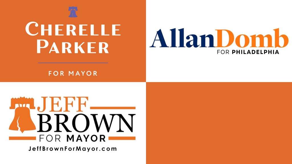 mayorallogos-orange-1024×576 Logos in orange of different Philadelphia mayoral campaigns.