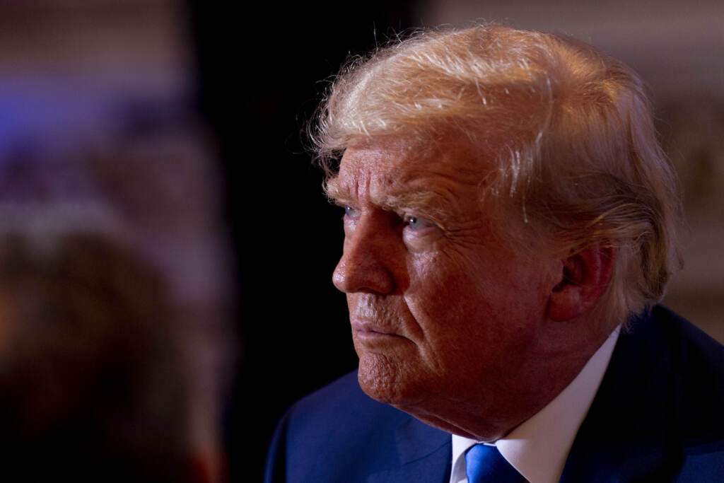 Donald Trump A closeup of former President Donald Trump