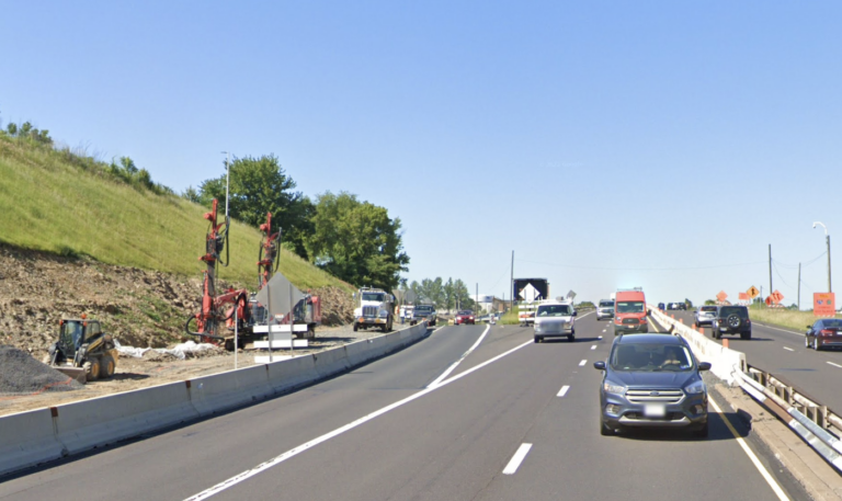 Construction along Route 1 in Bensalem