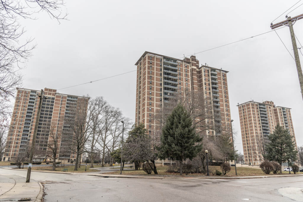 01 19 2023 k paynter westpark apartments january 2023 the Westpark Apartments high-rise buildings in North Philadelphia