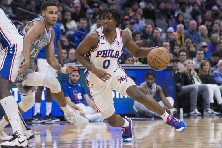 Philadelphia 76ers guard Tyrese Maxey