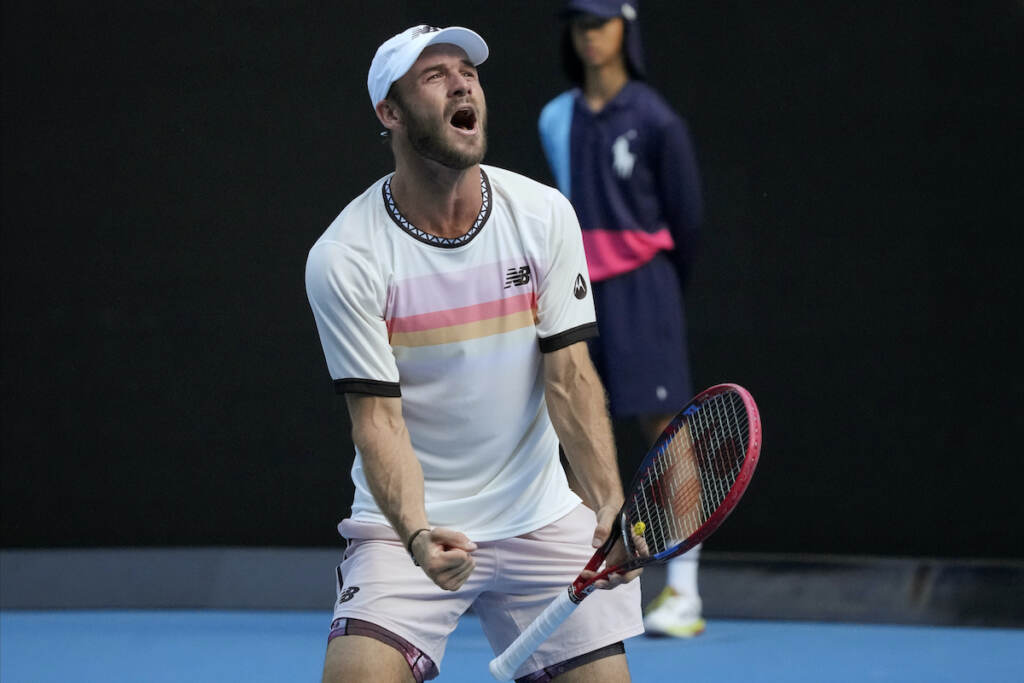 Tommy Paul Tommy Paul of the U.S. celebrates after defeating compatriot Ben Shelton in their quarterfinal match at the Australian Open