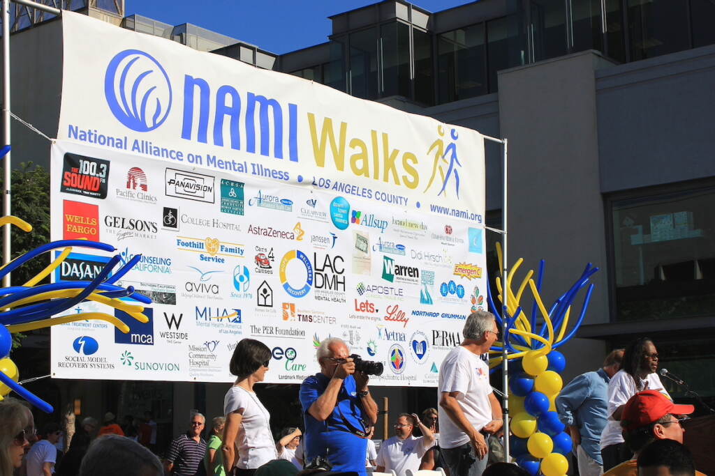 Walkathon Event A sign reads