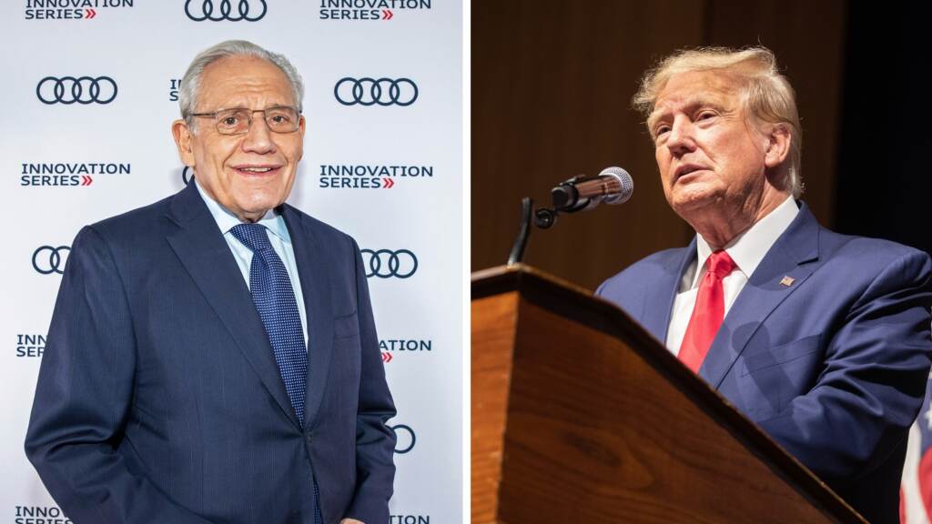 Former President Donald Trump is suing Washington Post journalist Bob Woodward over Woodward’s latest book, The Trump Tapes. Former President Donald Trump is suing Washington Post journalist Bob Woodward over Woodward's latest book, The Trump Tapes.