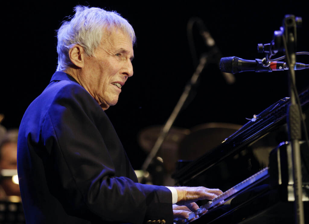 Obit Burt Bacharach File photo: Composer Burt Bacharach performs in Milan, Italy on July 16, 2011. (AP Photo/Luca Bruno, File)