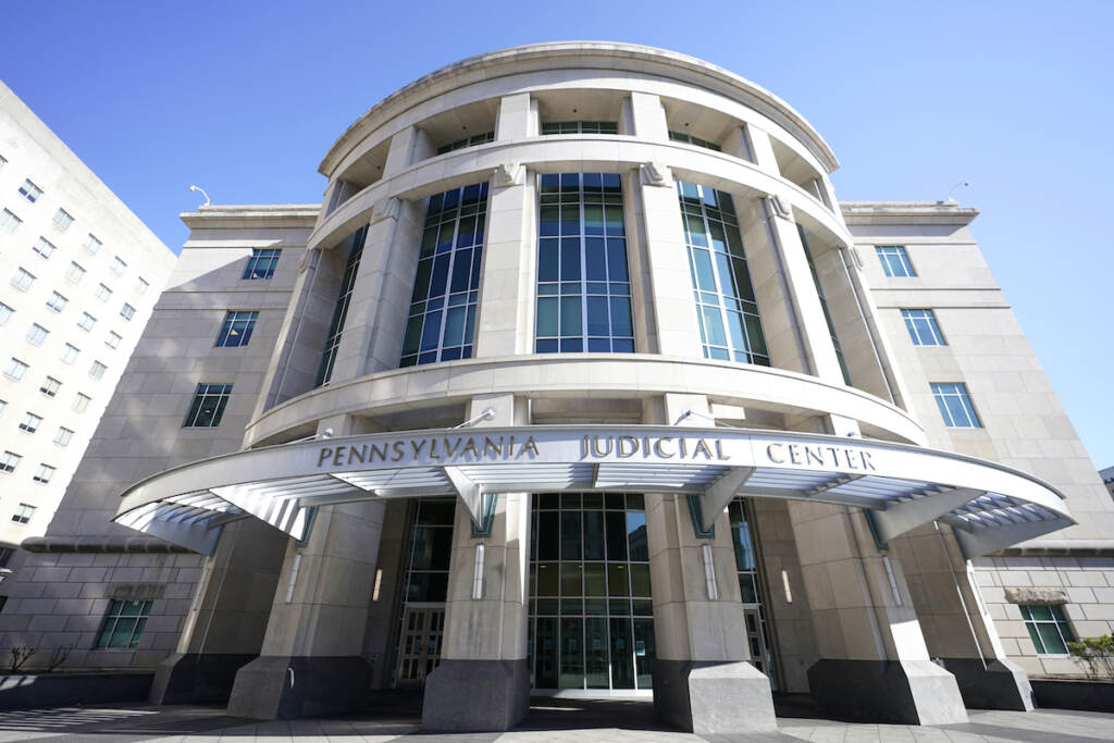 School Funding Lawsuit The exterior of the Pennsylvania Judicial Center, home to the Commonwealth Court in Harrisburg, Pa., is pictured on Nov. 6, 2020