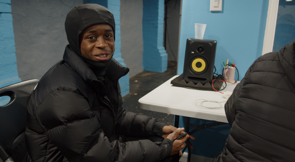 DaShaun Hardin at YEAH Philly’s creative arts and music recording studio