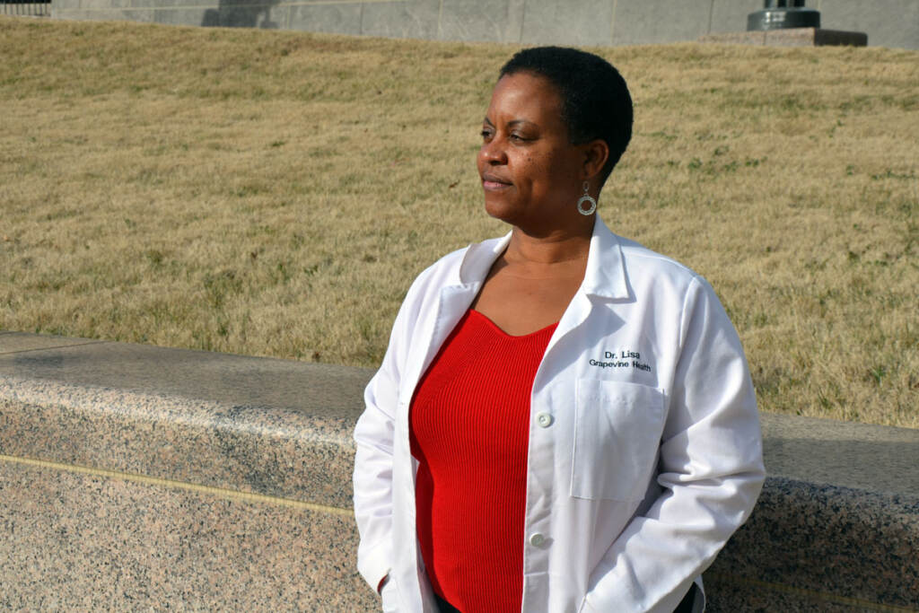 Lisa_Fitzpatrick_Tradeoffs_1200 Dr. Lisa Fitzpatrick believes plainspoken information from trusted messengers can help shrink health disparities, and some insurers are buying in. (Ryan Levi/Tradeoffs)