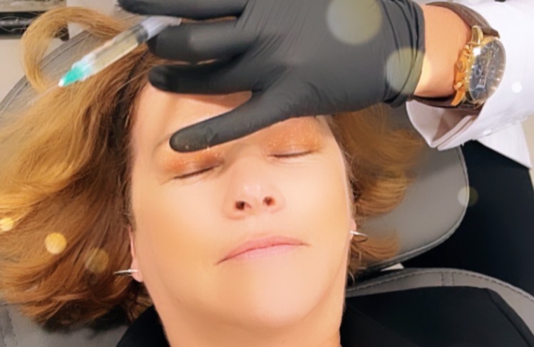 Maiken receives stem cell microneedling treatment The Pulse host Maiken Scott receives a microneedling treatment based on stem cells that's designed to stimulate collagen and elastin production in the skin. (Courtesy of Maiken Scott)