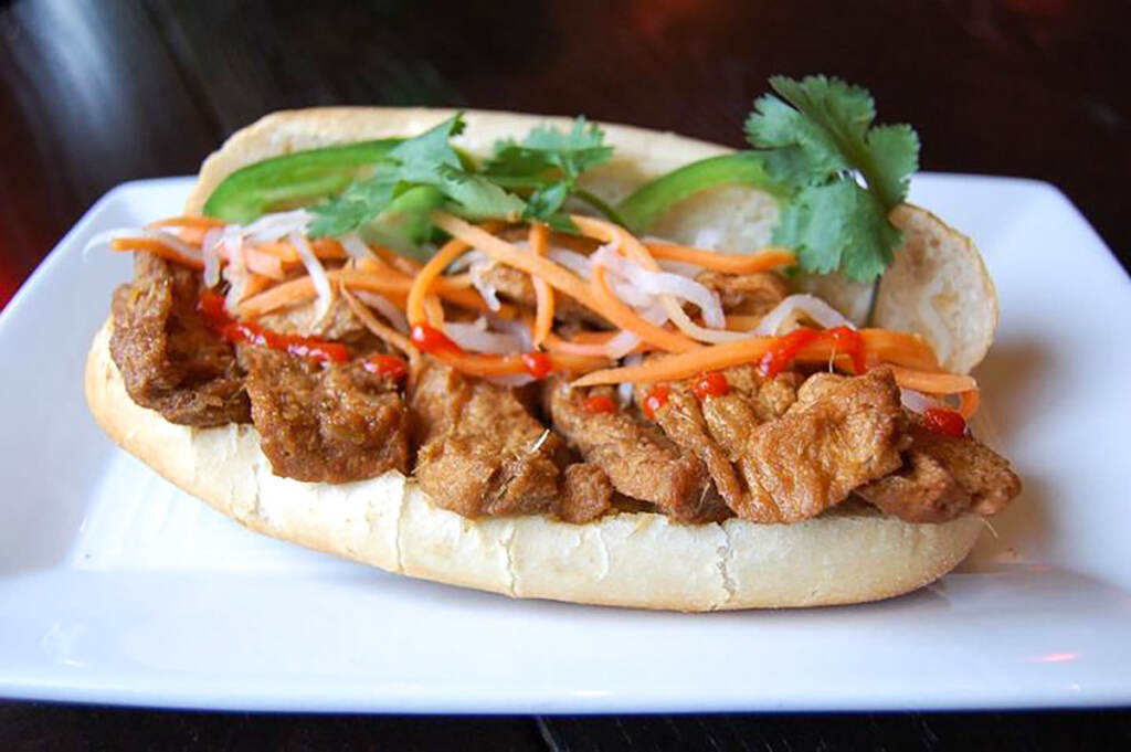 fuwah-banhmi-tofu-hoagie newsl Banh mi at Fu-Wah Mini Market.