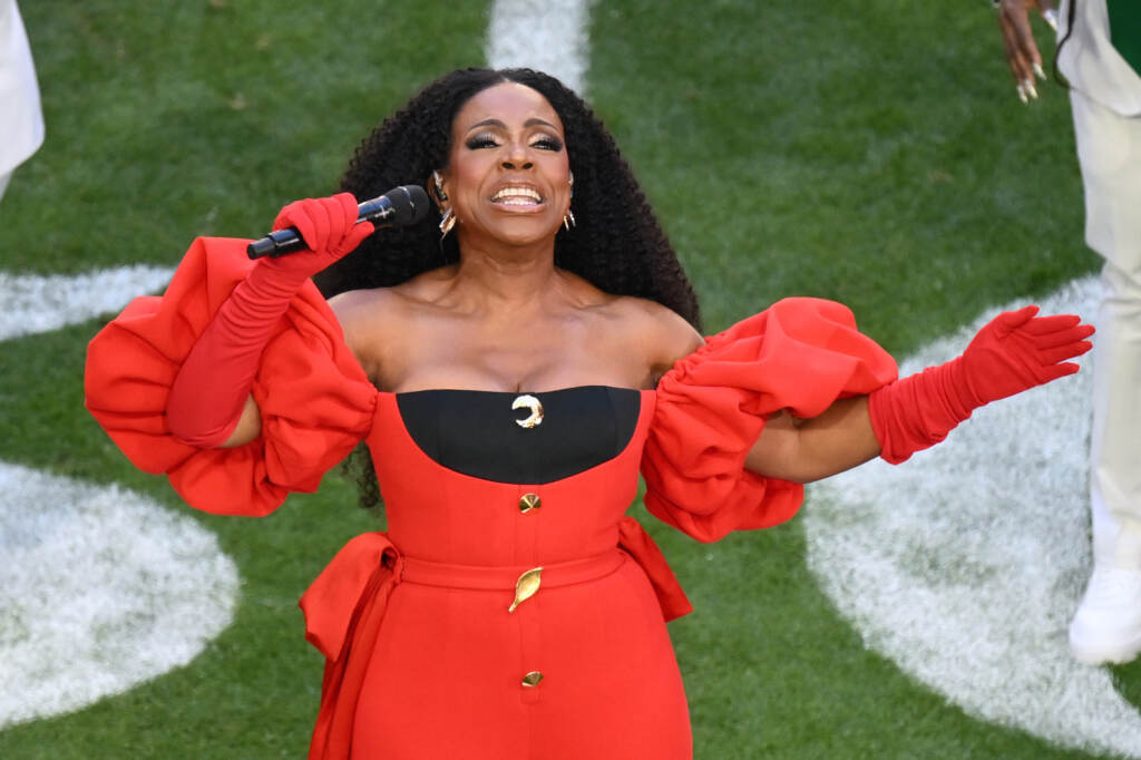 Sheryl Lee Ralph performs “Lift Every Voice and Sing” ahead of Super Bowl LVII. Sheryl Lee Ralph
