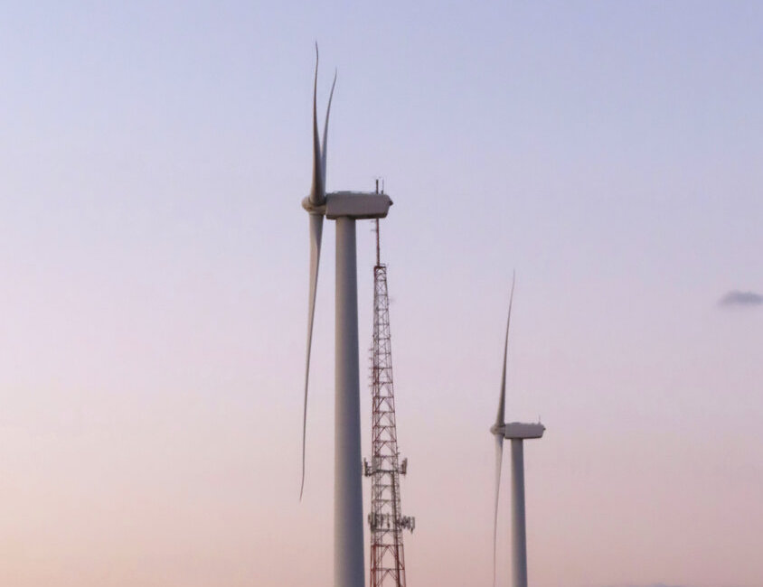 Offshore Wind New Jersey Wind turbines at sunset