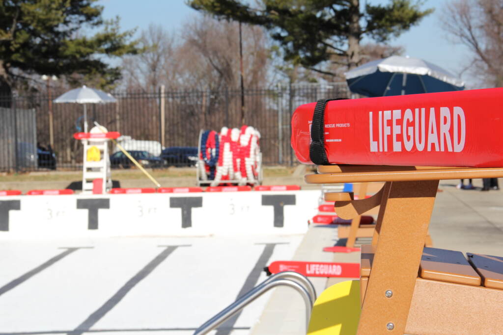 parks-recreation-pools-c-sharber-2023-02-01-3 Last year, Parks and Rec recruited 196 lifeguards, and was able to open 80% of the city’s pools. Lifeguards are expected to make between $16-18 an hour depending on experience for 35 hours of work a week.(Cory Sharber/WHYY)