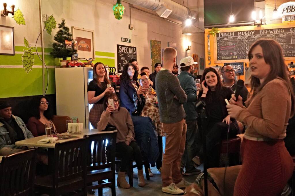 punchbuggybrewing-pitchafriend-603-scaled 'Pitch-A-Friend' night at Punch Buggy Brewing (Nick Kariuki/WHYY)