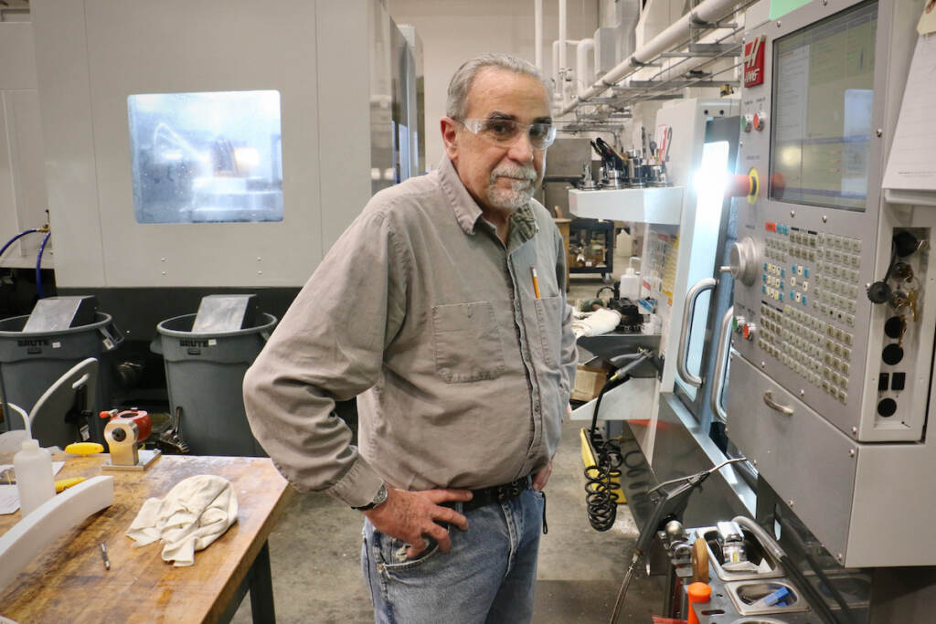 Joe Diamond at Princeton Plasma Physics Lab Senior machinist Joe Diamond is working on the stainless steel transition plates that will be installed inside the vacuum vessel and on the center stack.