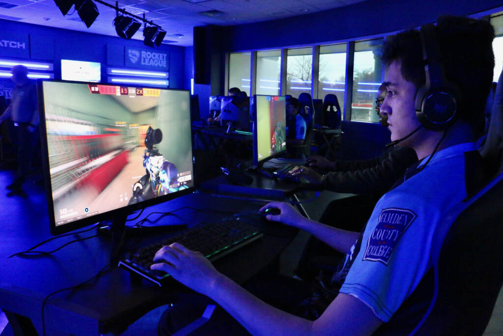 2023 02 16-e lee-ricky cobian-cherry hill nj camden county colleg rohrer cwenter-esports 1 Ricky Cobia competes in esports on his school's ''Rainbow 6 Siege'' team