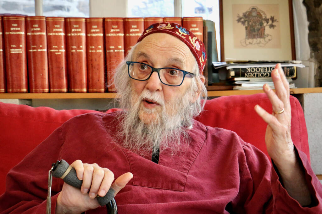 2023 03 16-e lee-arthur waskow-philadelphia mount airy-freedom seder 2 Rabbi Arthur Waskow wrote the original Freedom Seder in 1969, long before he became a rabbi