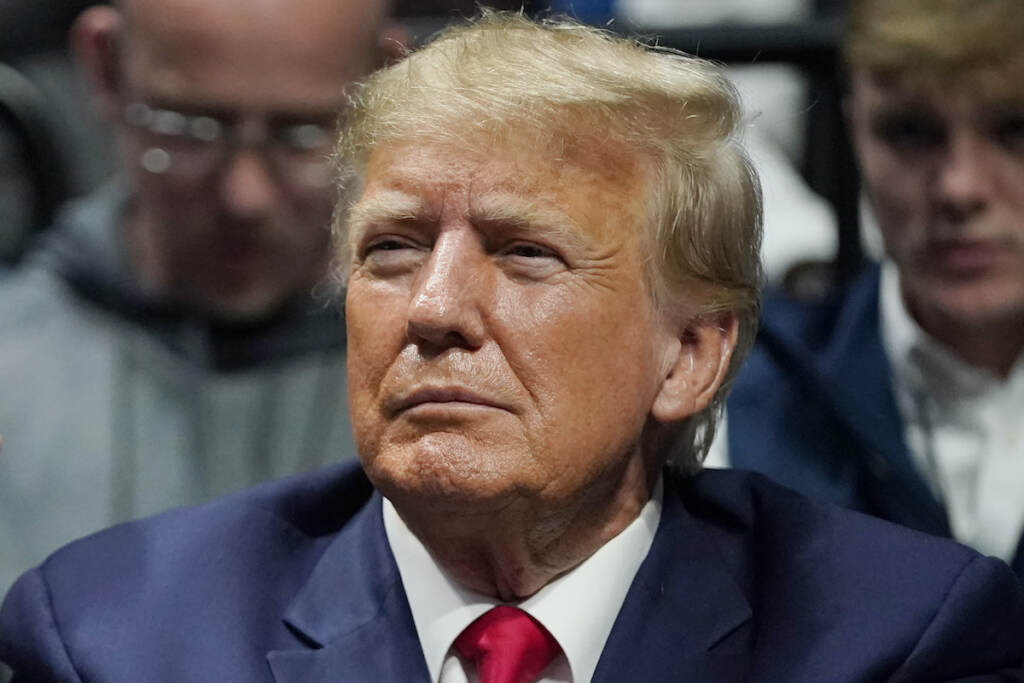 Trump Watching Wrestling Championships