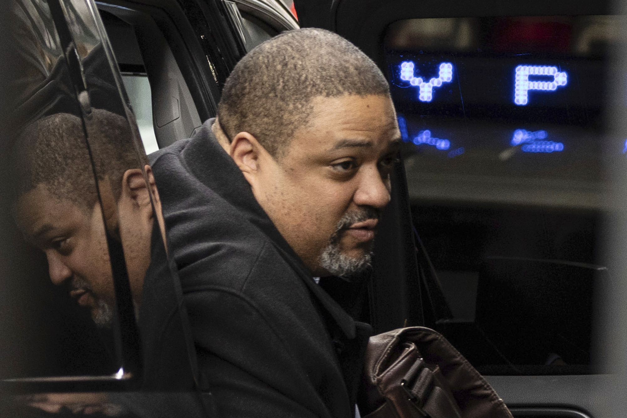 Manhattan District Attorney Alvin Bragg arrives at the District Attorney's office in New York