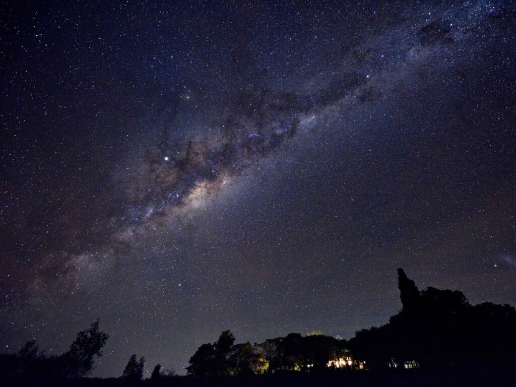 Jupiter, the brightest spot near the middle of this image, will be a standout this week.