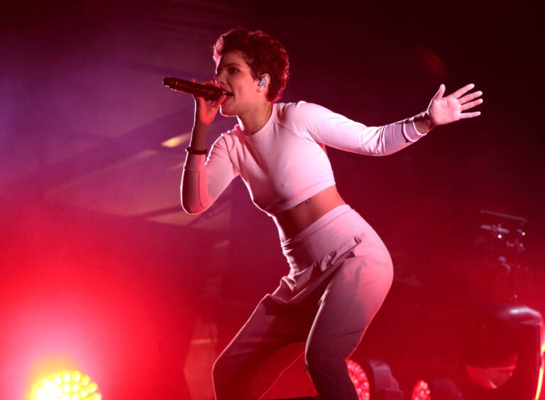 Halsey performs at Sweetlife Festival