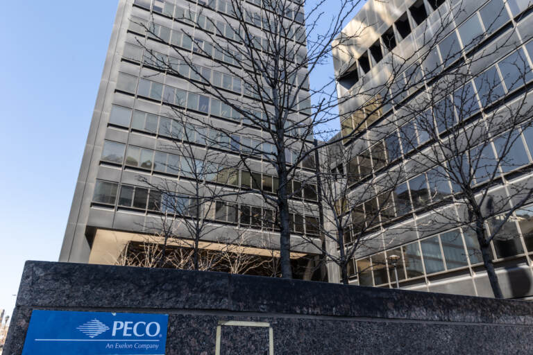 A building with a sign that reads PECO