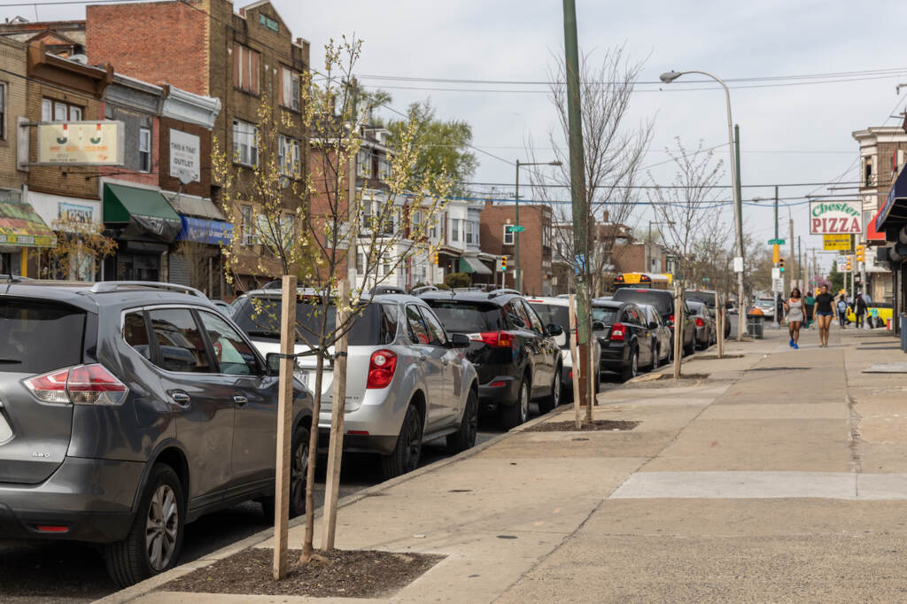 04 18 2023 k paynter new trees chester avenue commercial corridor_-2 Commercial corridor with new trees planted