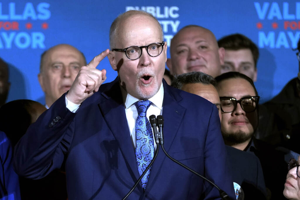 Paul Vallas Chicago mayoral candidate Paul Vallas speaks at his election night event in Chicago