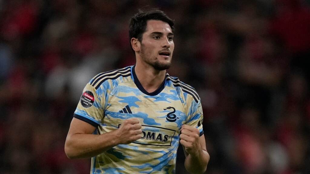 AP23103141126189 crop Philadelphia Union's Julian Carranza celebrates his goal
