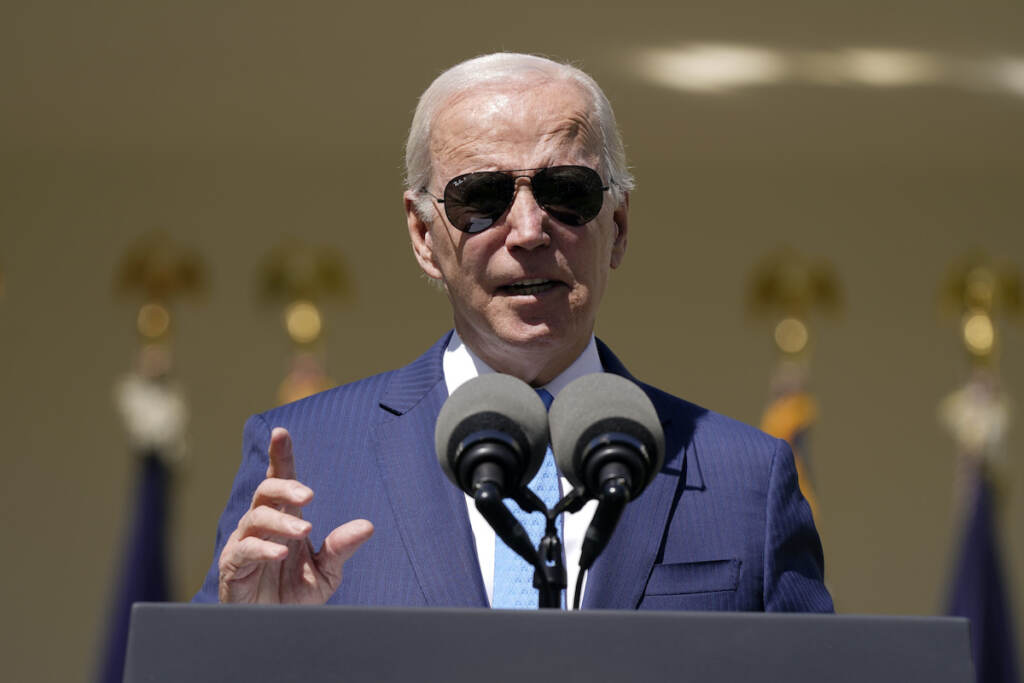 Joe Biden President Joe Biden speaks in the Rose Garden of the White House in Washington