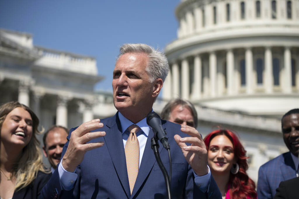 Kevin McCarthy, Macy Petty, Selina Soule Speaker of the House Kevin McCarthy, R-Calif.