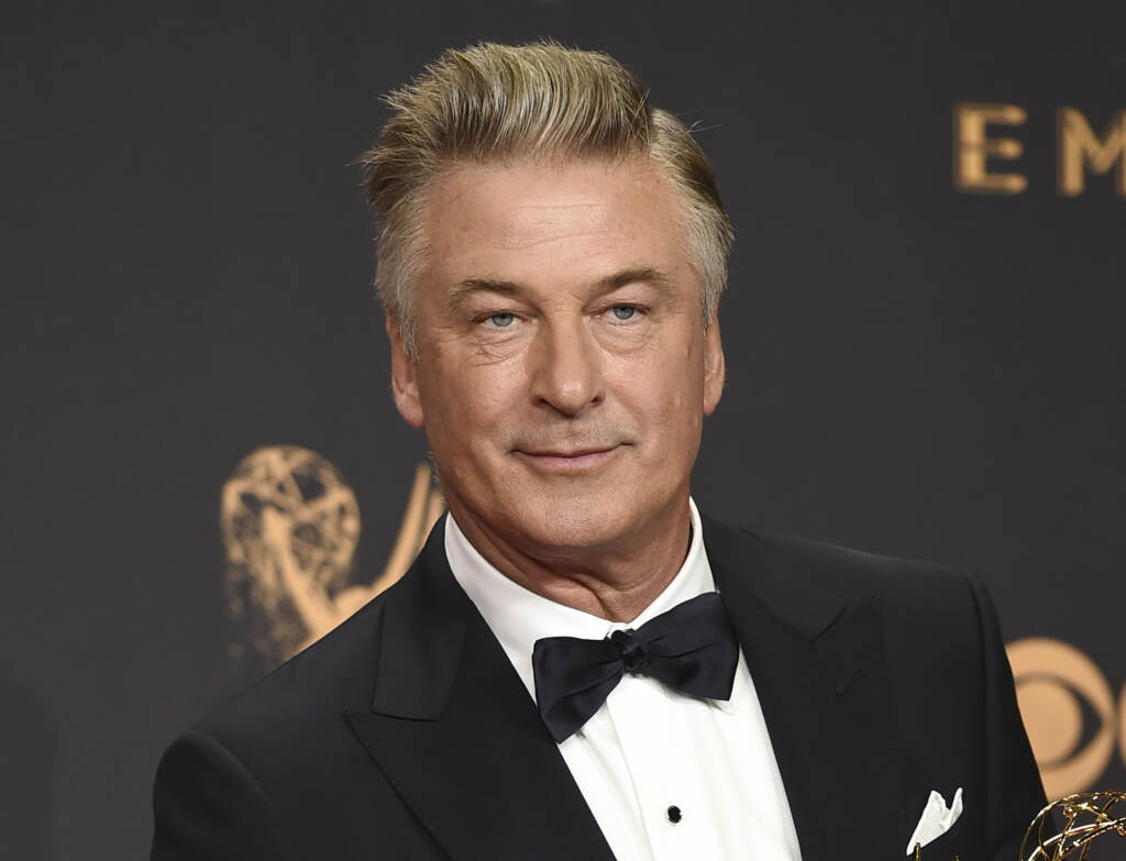 Alec Baldwin File photo: Alec Baldwin poses in the press room with the award for outstanding supporting actor in a comedy series for ''Saturday Night Live'' at the 69th Primetime Emmy Awards in Los Angeles on Sept. 17, 2017